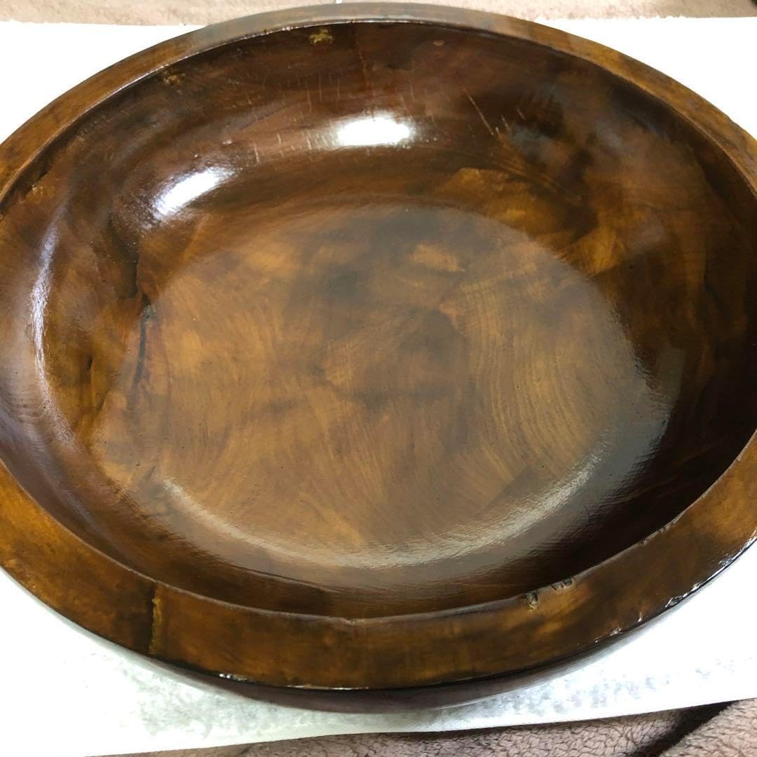 蕎麦打ち くりぬきこね鉢 工場 檜枝岐村産 天然木 檜 ヒノキ くり抜き